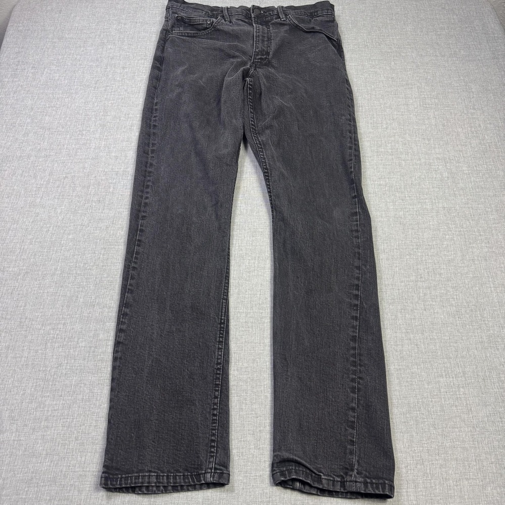 Polo Ralph Lauren Prospect Straight Jeans Mens 34x34 Gray Dark Wash Stretch